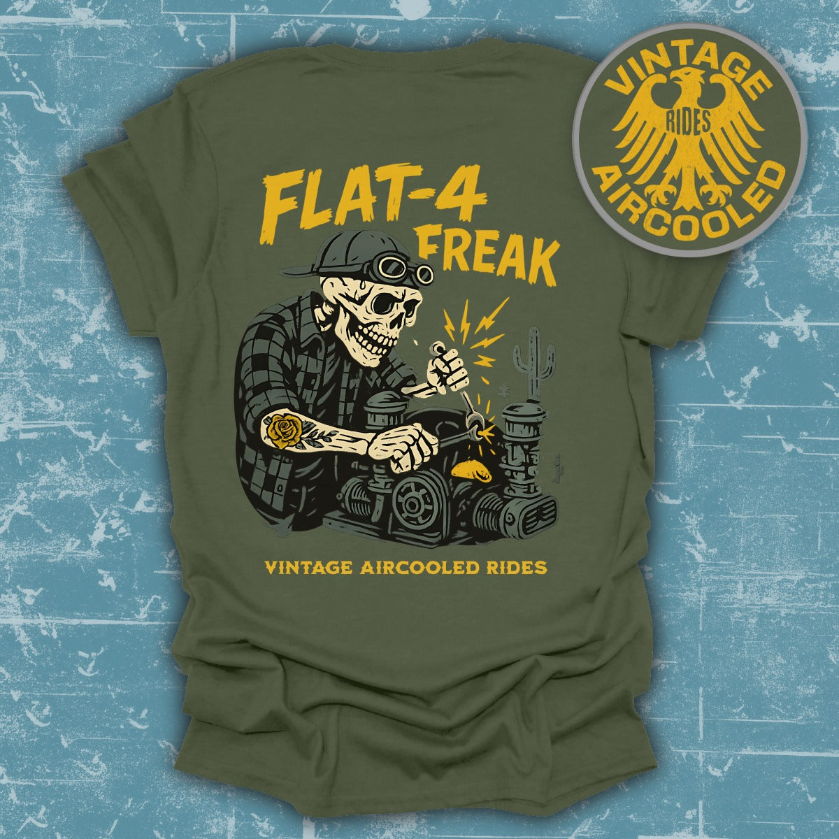 Flat-4 Freak Vintage Aircooled Rides T-Shirt product