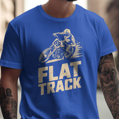 Flat Track Motorcycle Racing Graphic T-shirt product