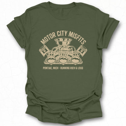 Motor City Misfits Pontiac Mich T-Shirt Design
