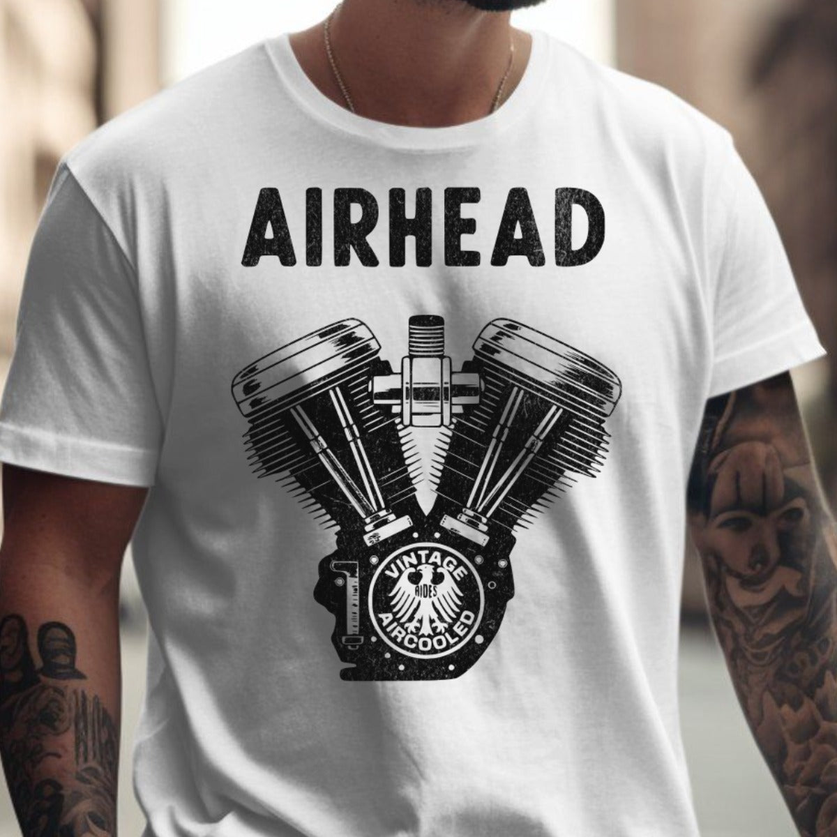 Airhead Vintage Aircooled Engine Graphic T Shirt Product