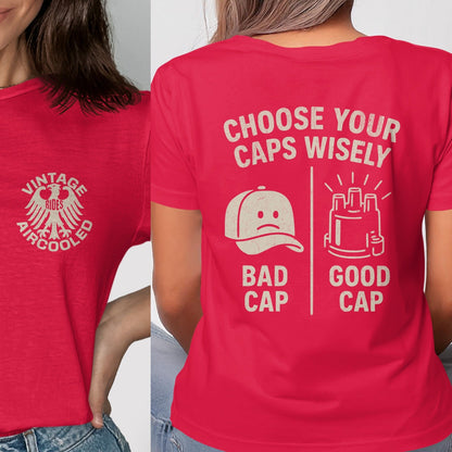 Vintage Air Cooled Choose Your Caps Wisely shirt product