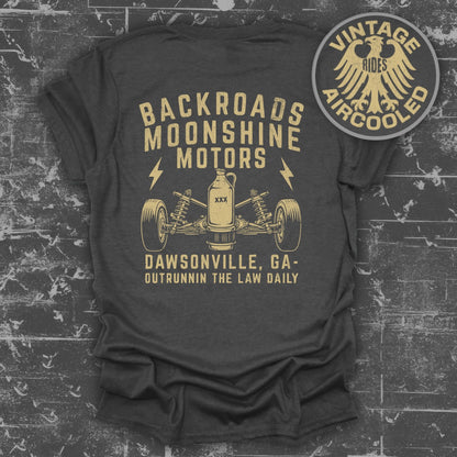 Backroads Moonshine Motors Vintage Aircooled Shirt