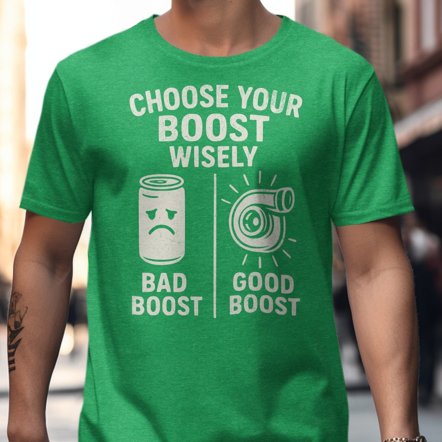 Choose Your Boost Wisely Funny Graphic Tee Shirt product type