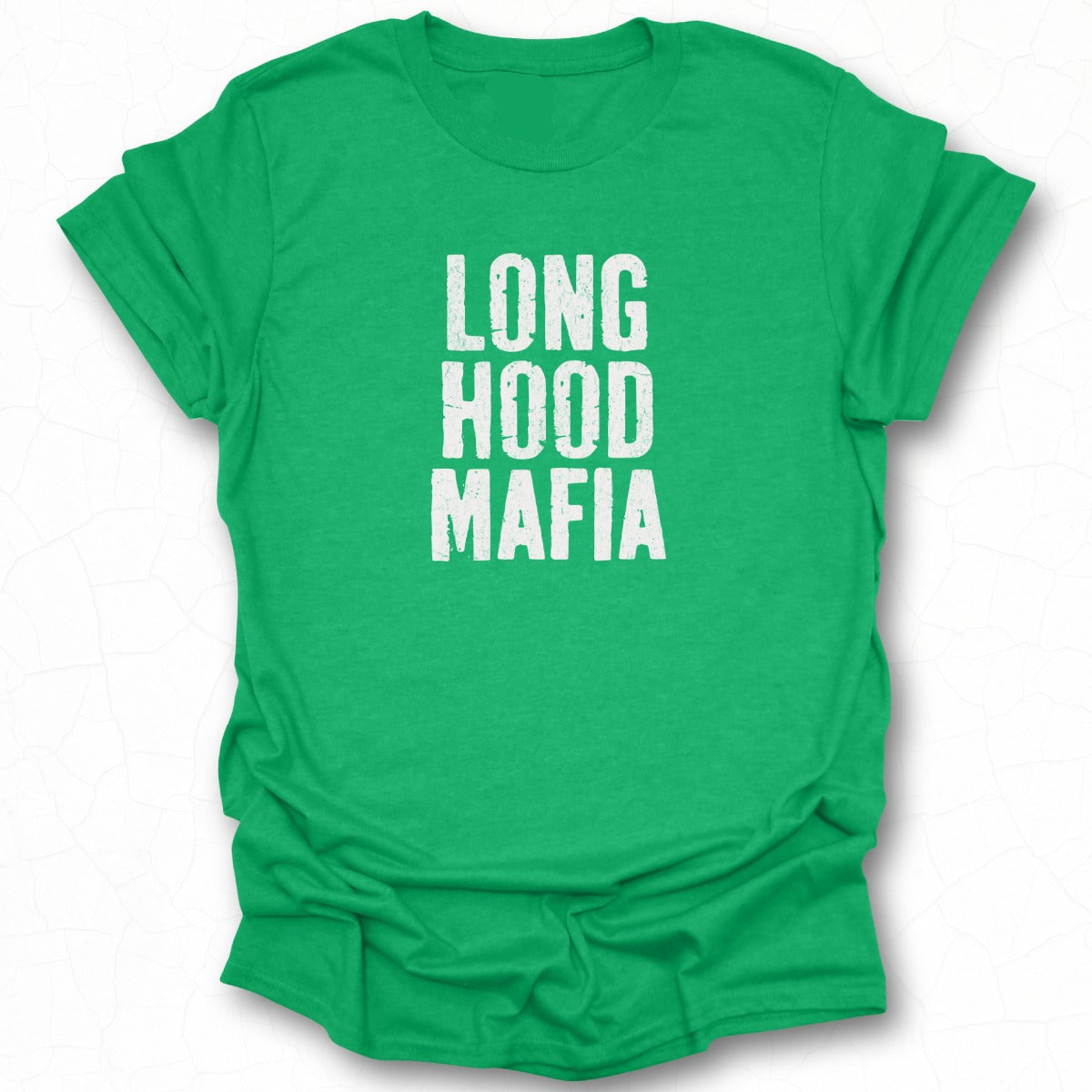 Long Hood Mafia Text Graphic T-Shirt Product