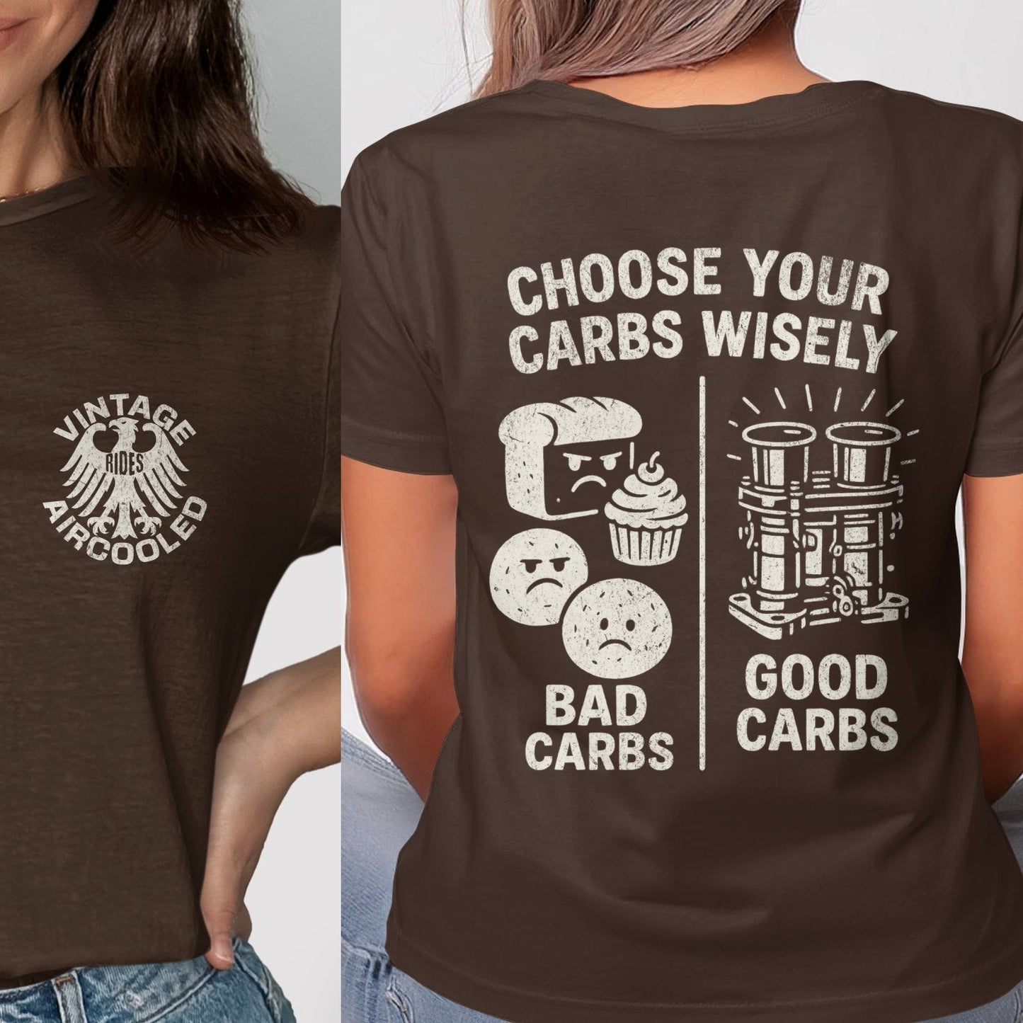 Choose Your Carbs Wisely Vintage Aircooled T-shirt