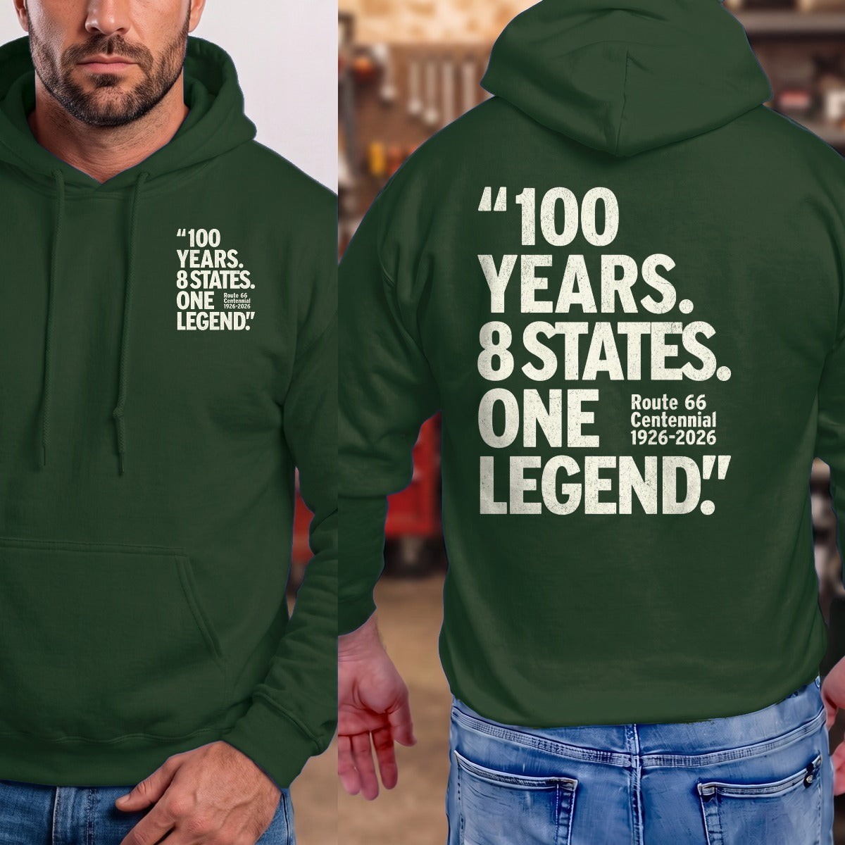 Forest Green | Front & Back