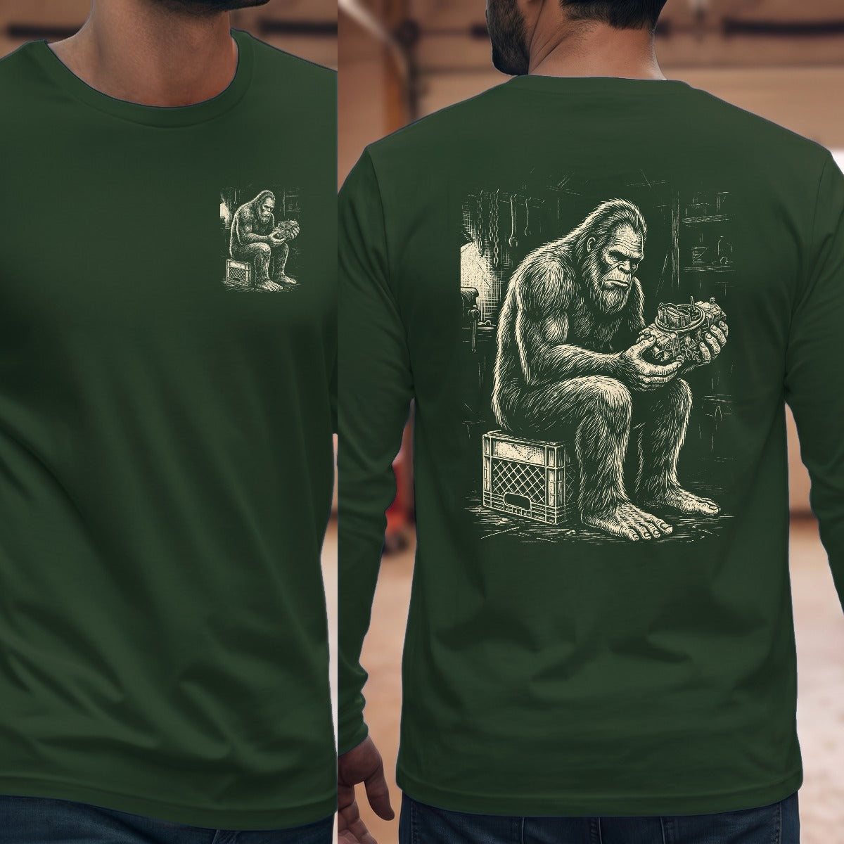 Forest Green | Left Chest + Back