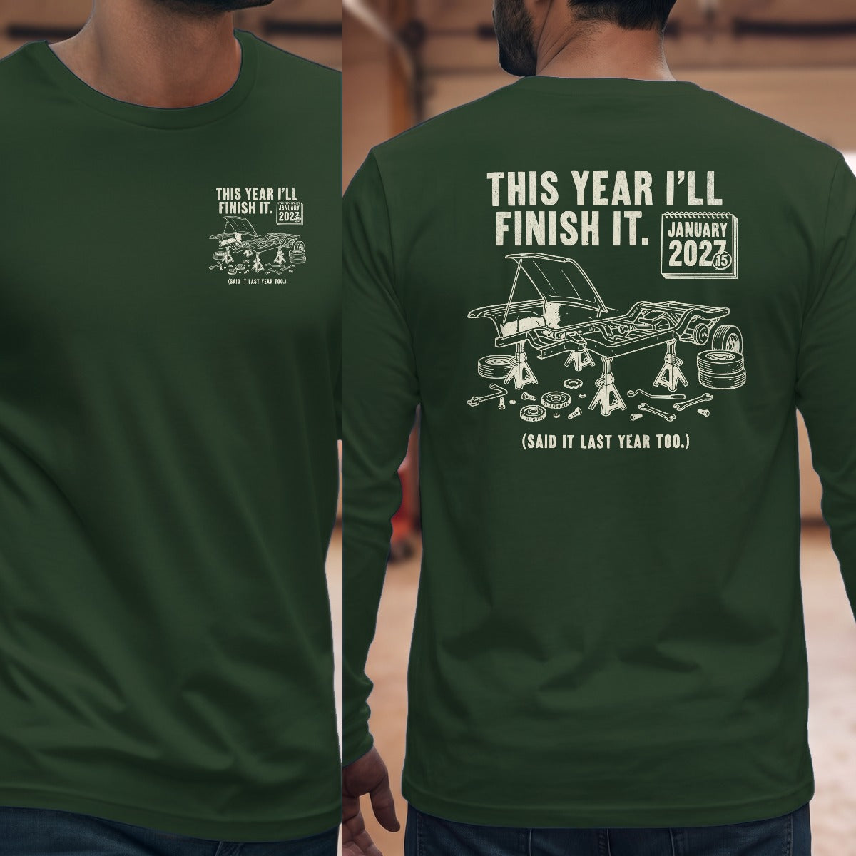 Forest Green | Left Chest + Back