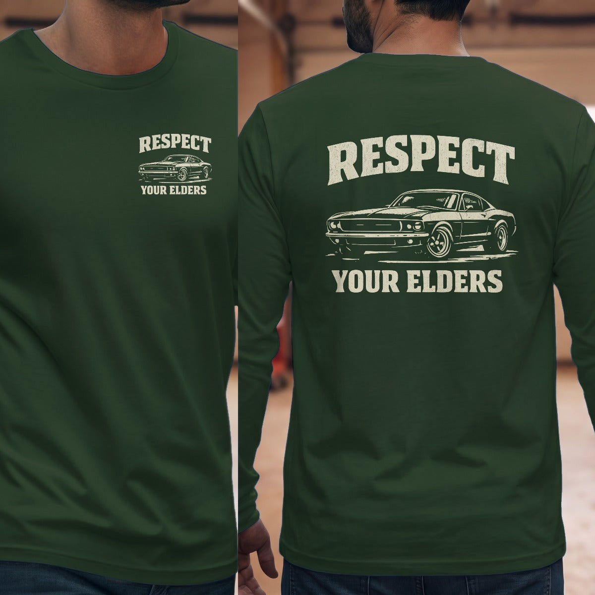 Forest Green | Left Chest + Back