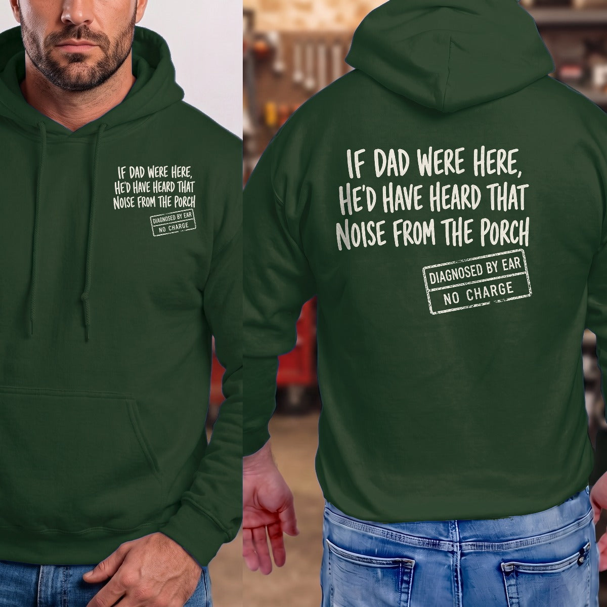Forest Green | Left Chest + Back
