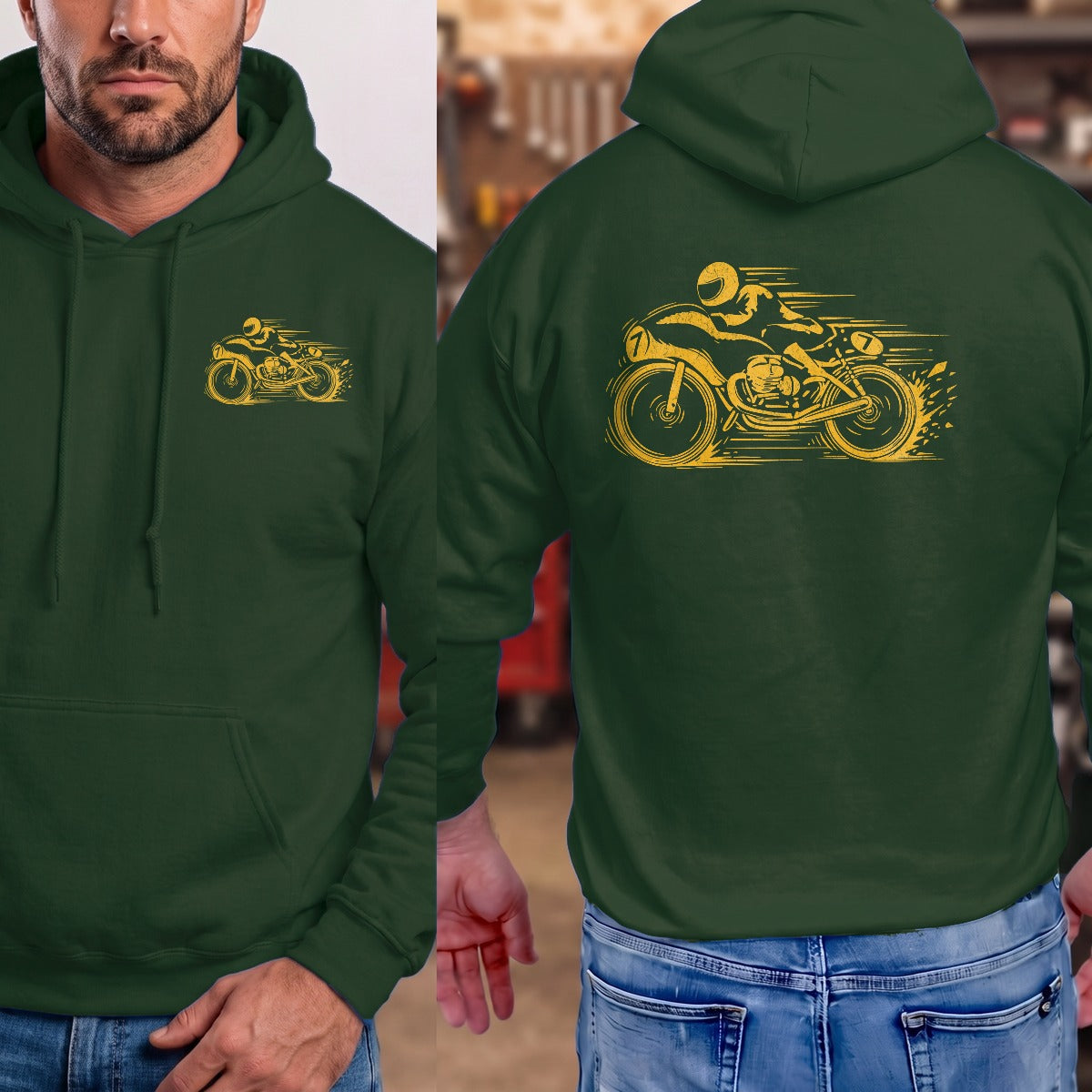 Forest Green | Left Chest + Back