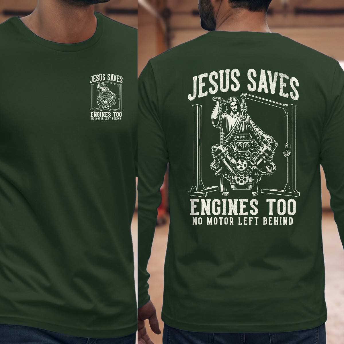 Forest Green | Left Chest + Back