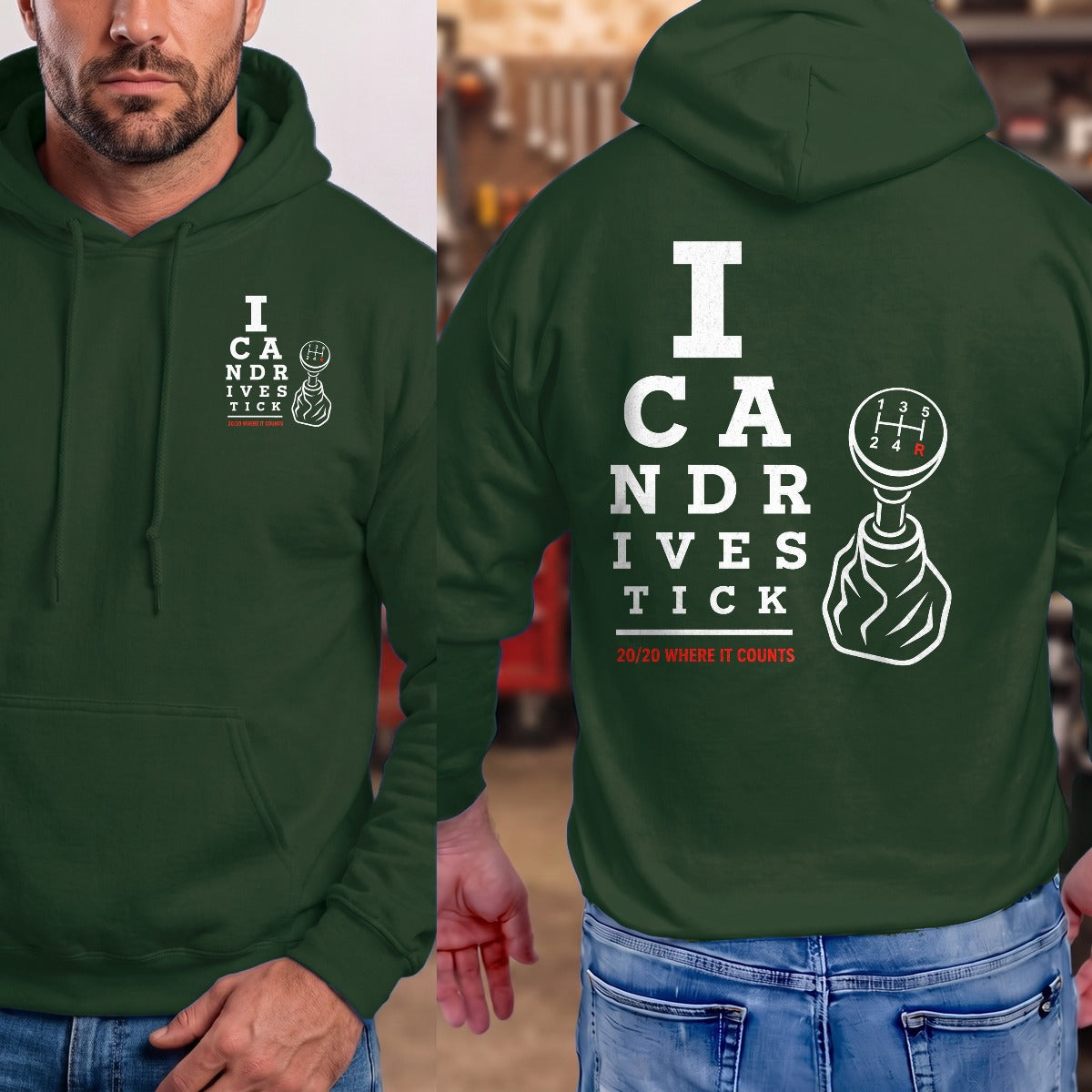 Forest Green | Left Chest + Back