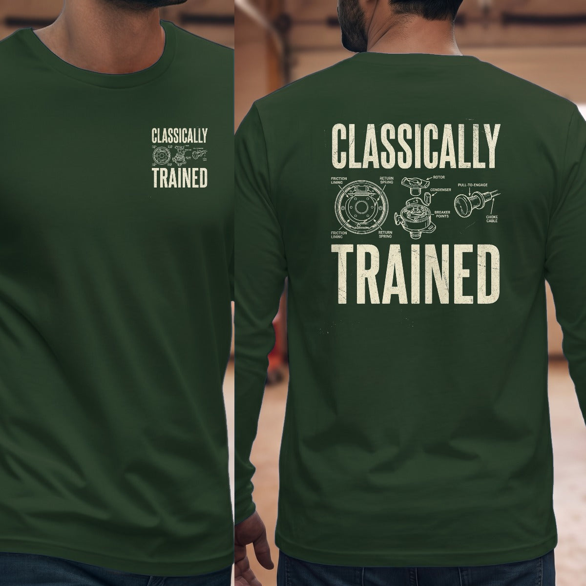 Forest Green | Left Chest + Back
