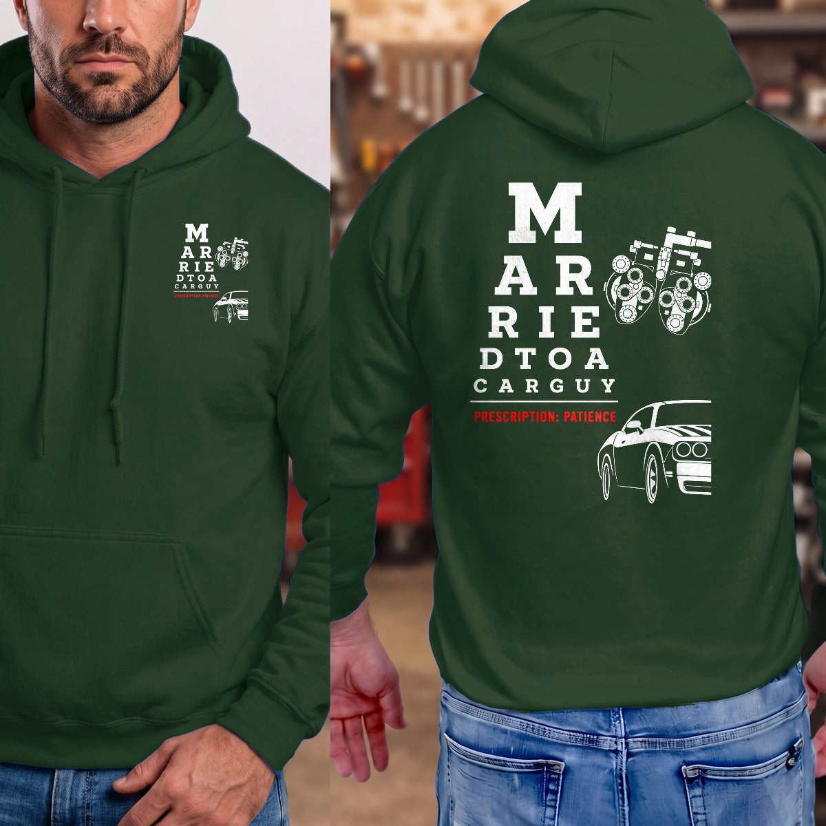 Forest Green | Left Chest + Back
