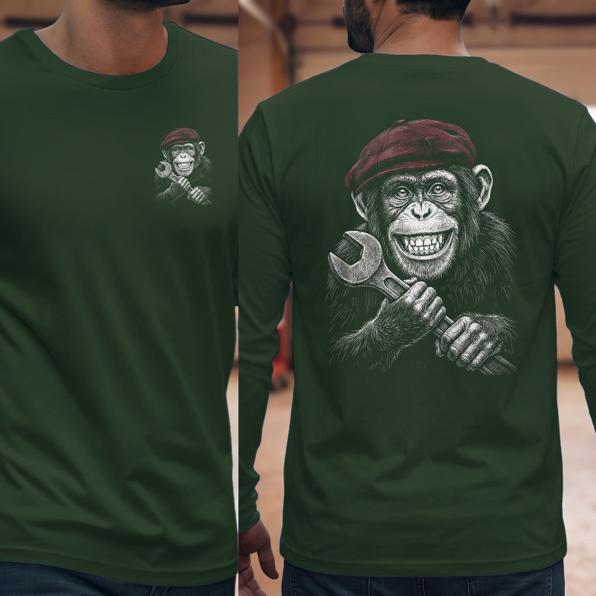 Forest Green | Left Chest + Back