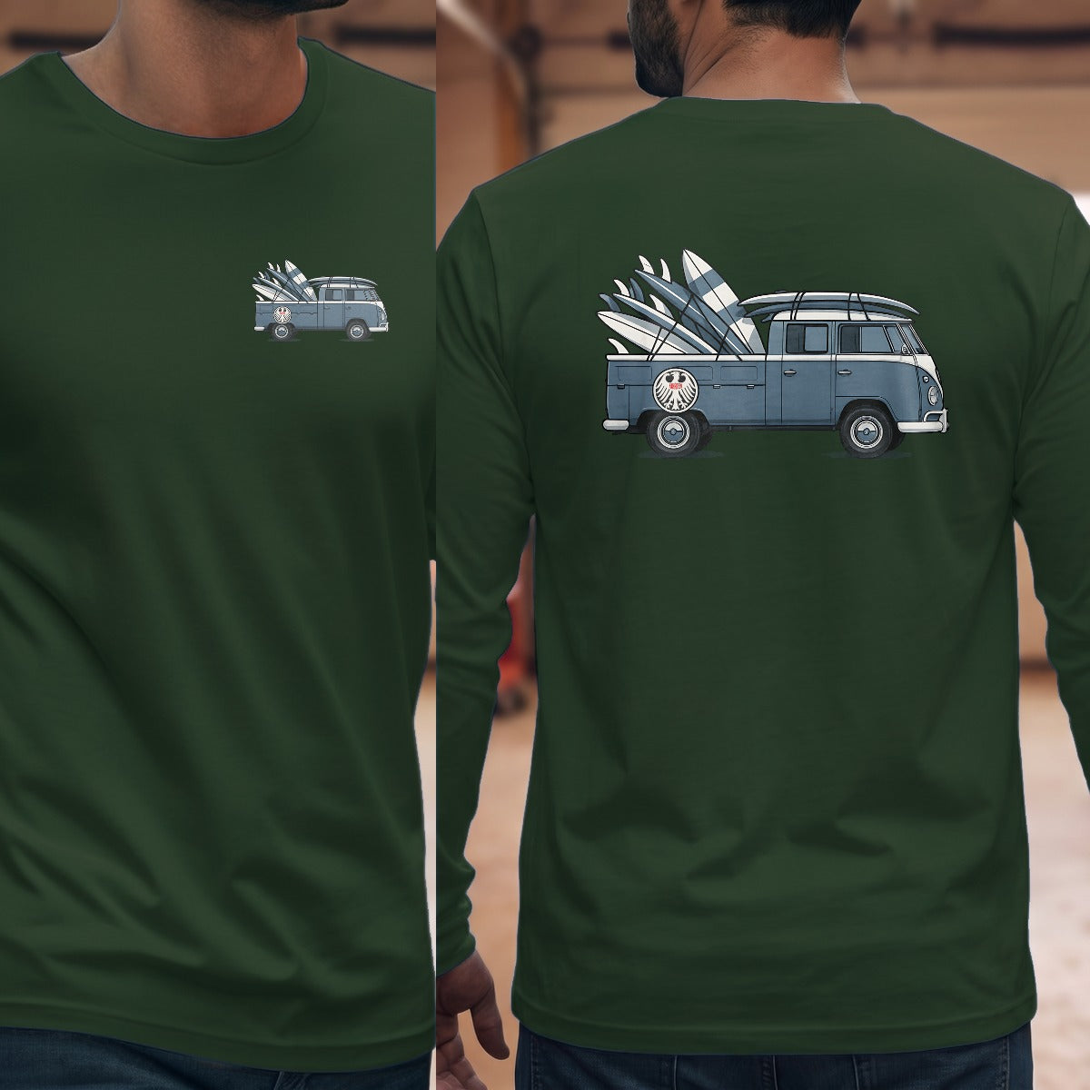 Forest Green | Left Chest + Back