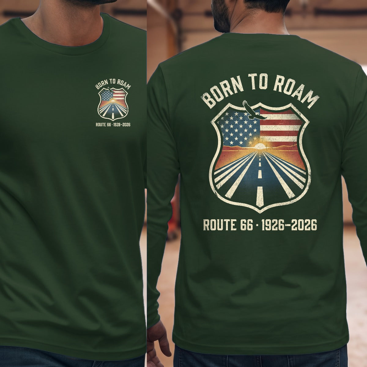 Forest Green | Left Chest + Back