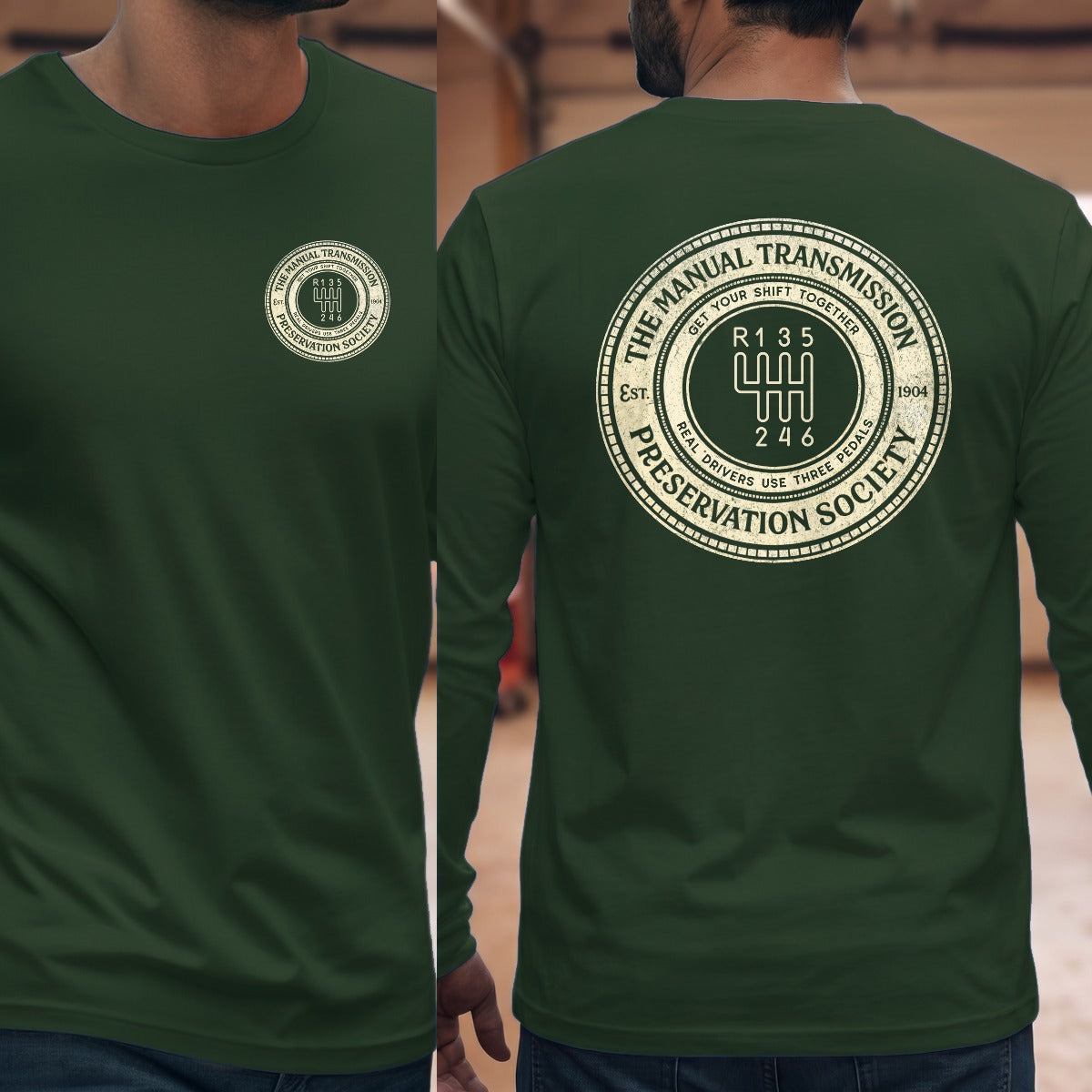 Forest Green | Left Chest + Back