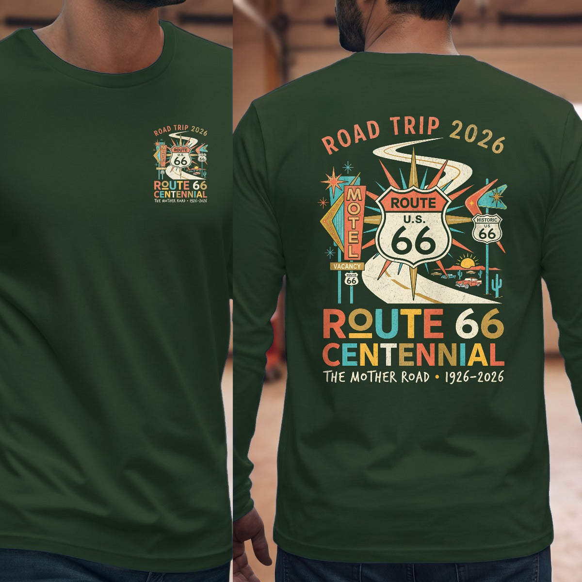 Forest Green | Left Chest + Back