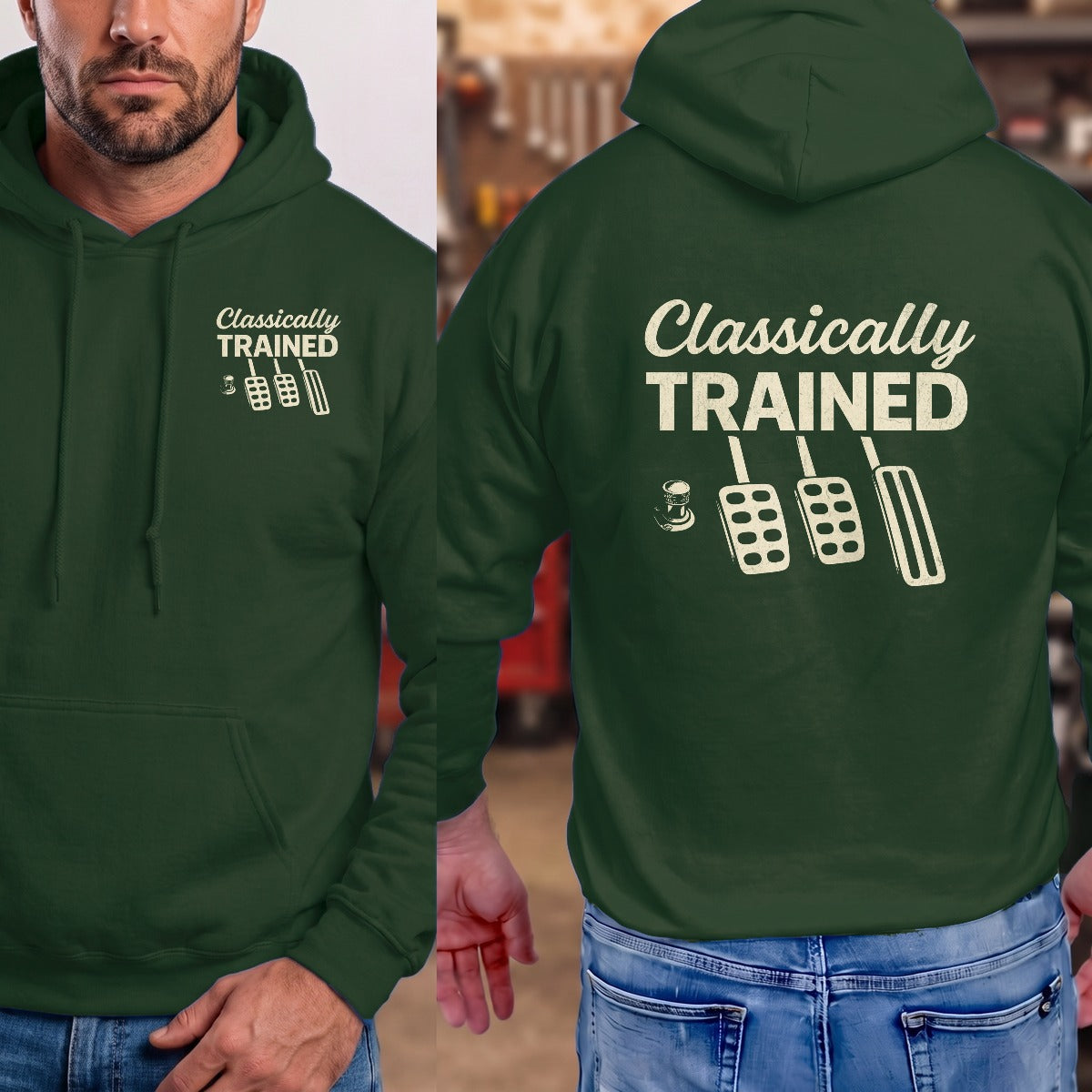 Forest Green | Left Chest + Back