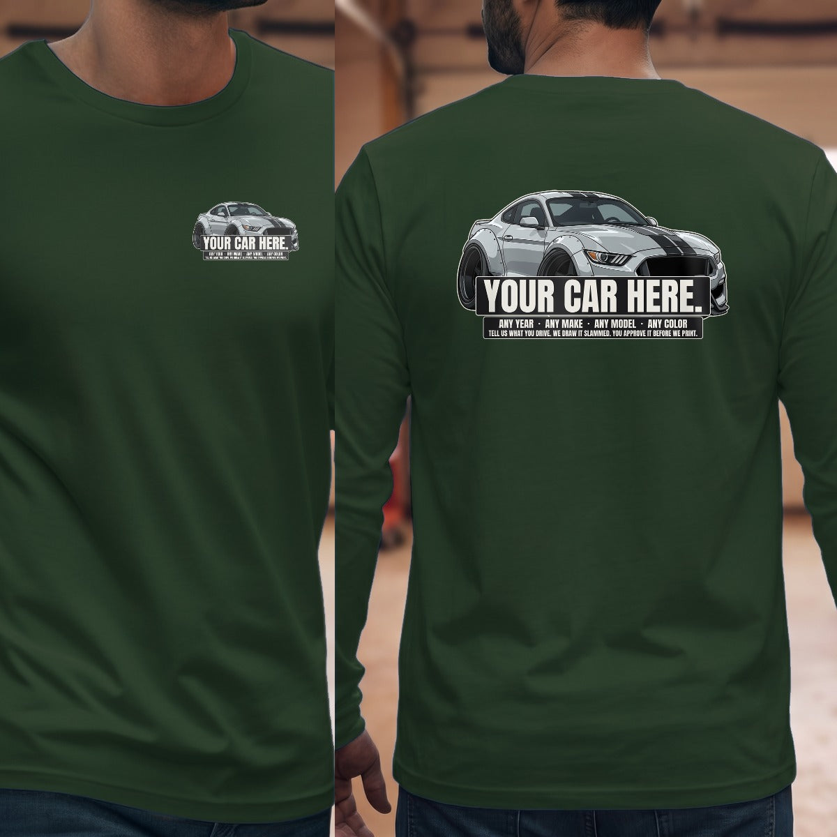 Forest Green | Left Chest + Back