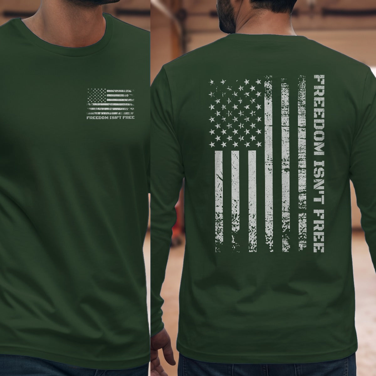 Forest Green | Left Chest + Back