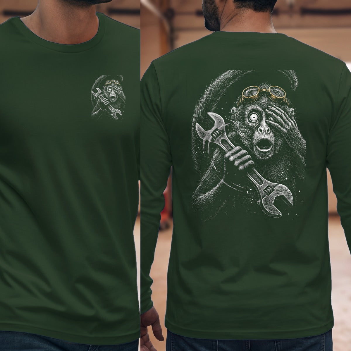 Forest Green | Left Chest + Back