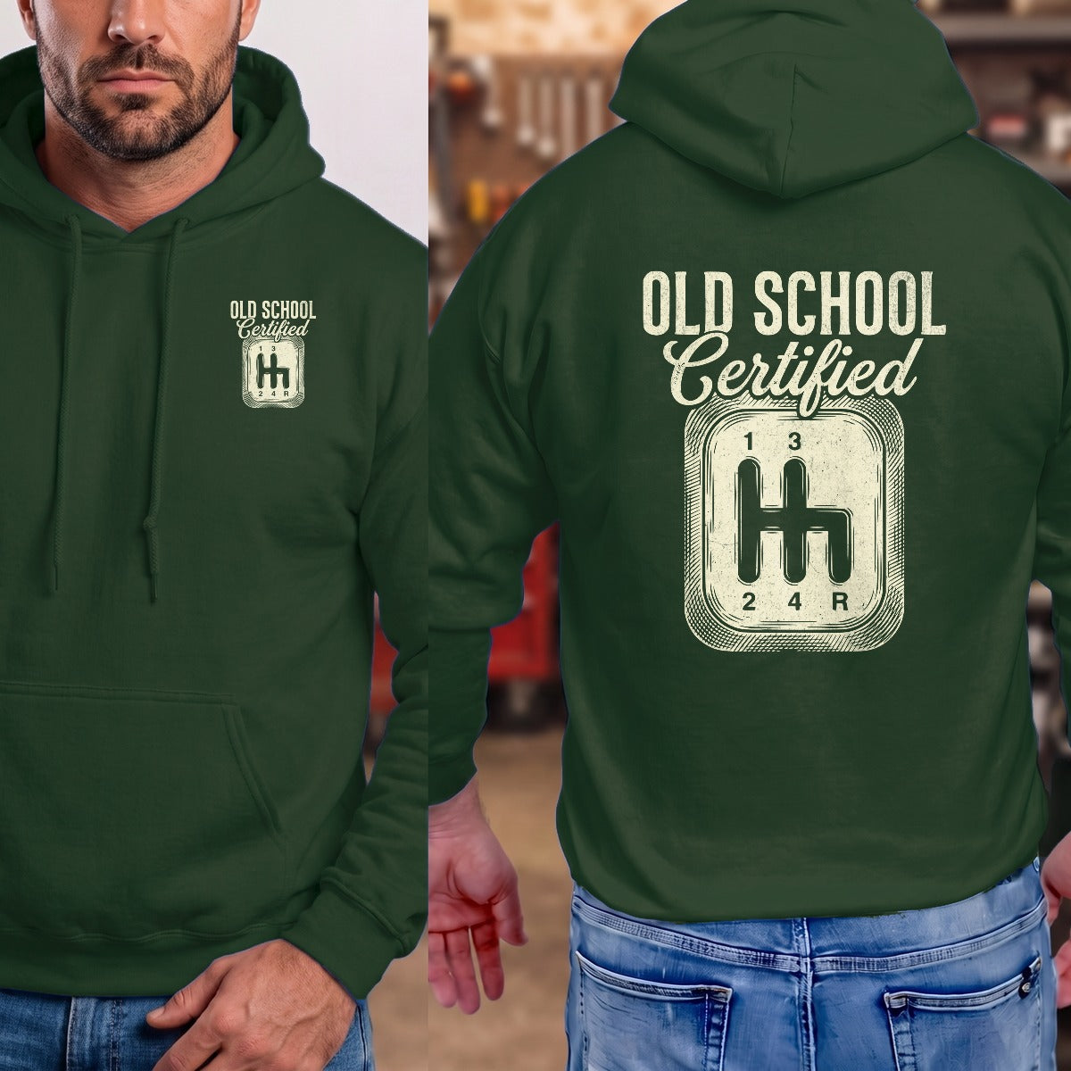 Forest Green | Left Chest + Back