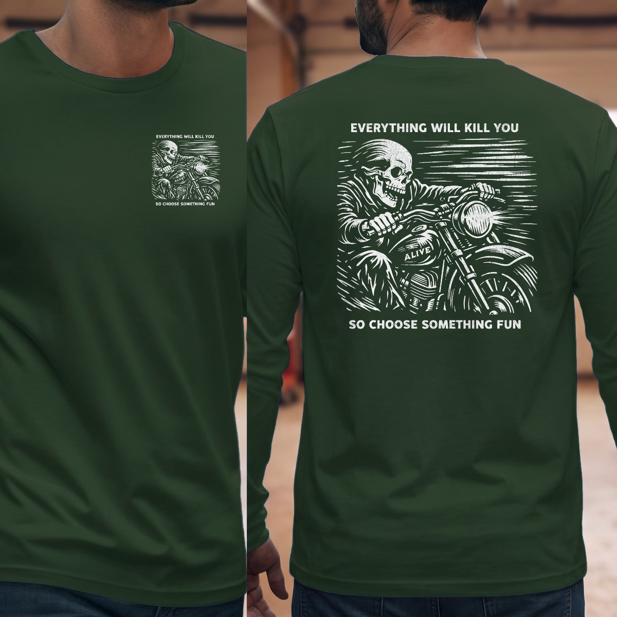 Forest Green | Left Chest + Back