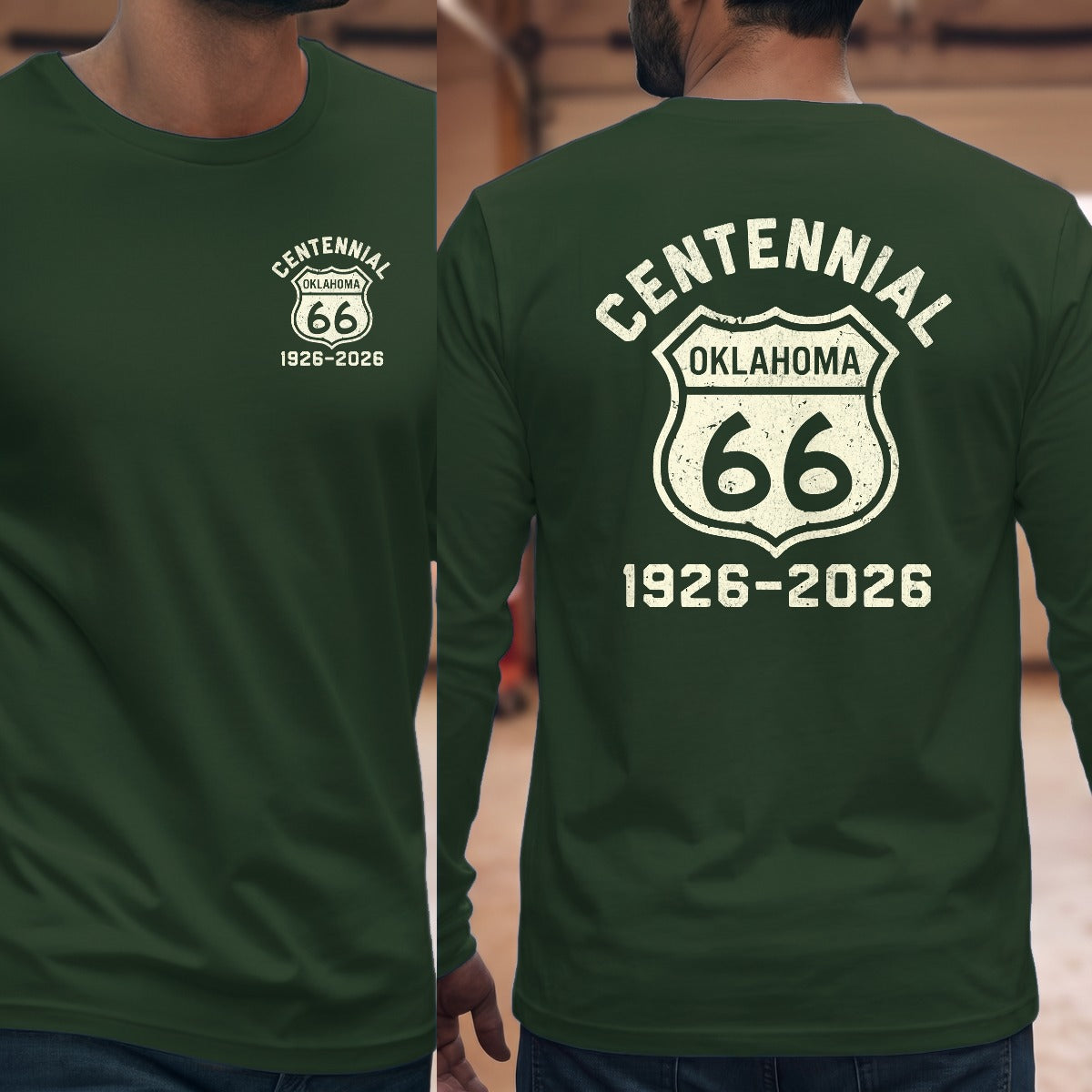 Forest Green | Left Chest + Back
