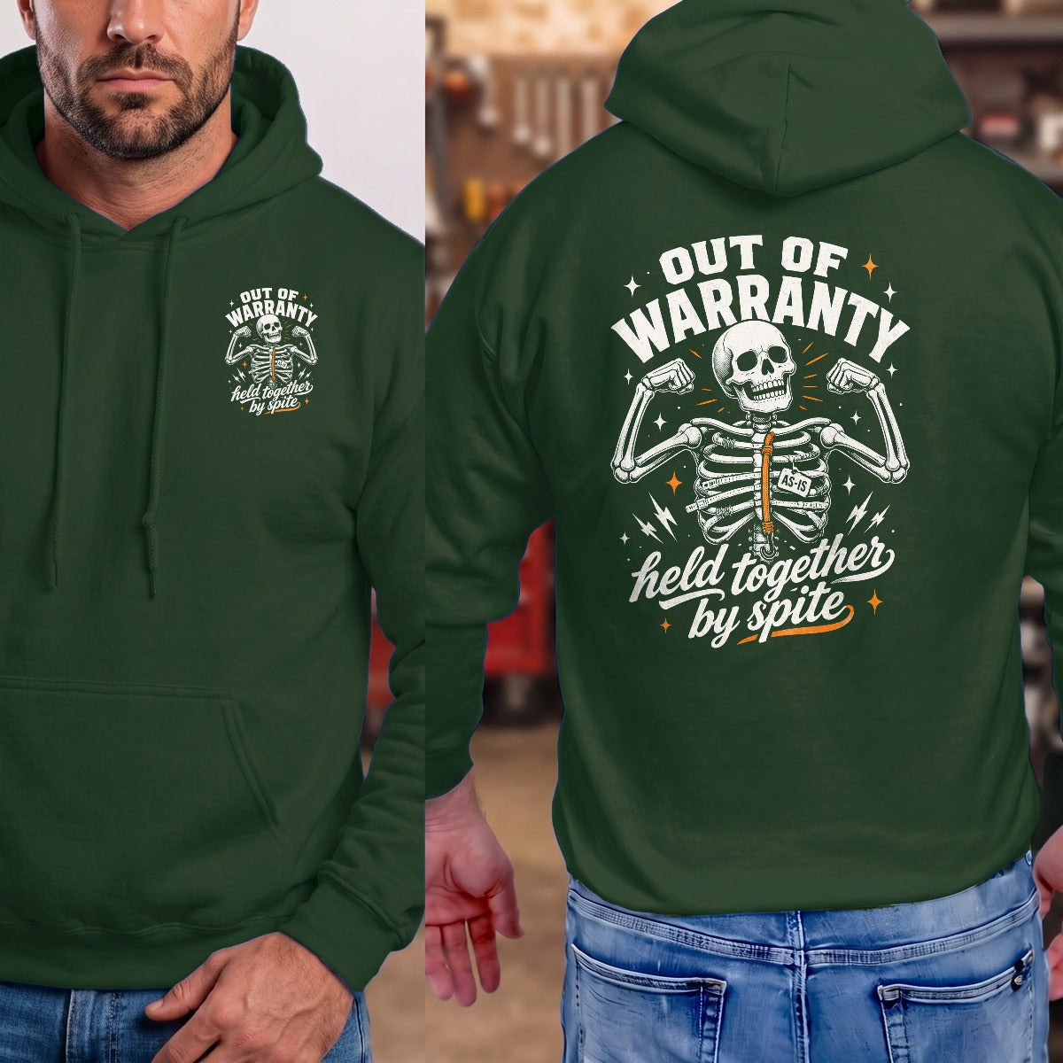 Forest Green | Left Chest + Back