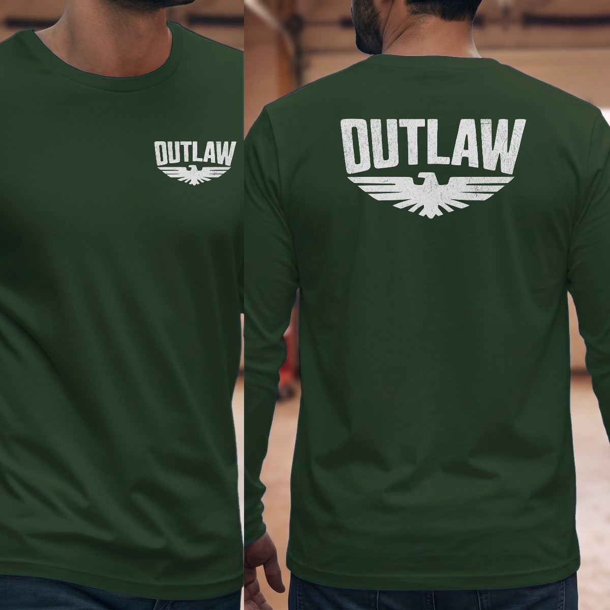 Forest Green | Left Chest + Back