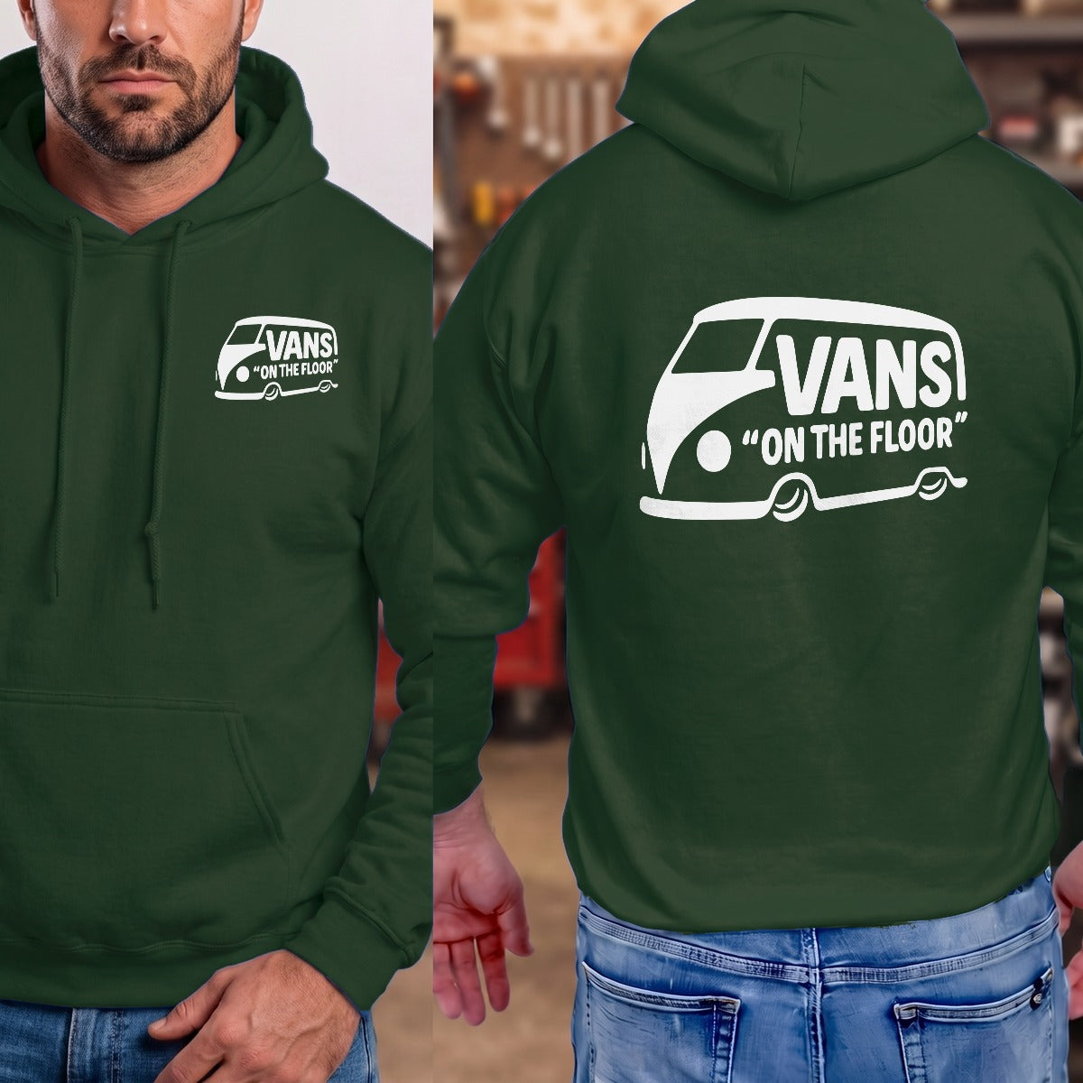 Forest Green | Left Chest + Back