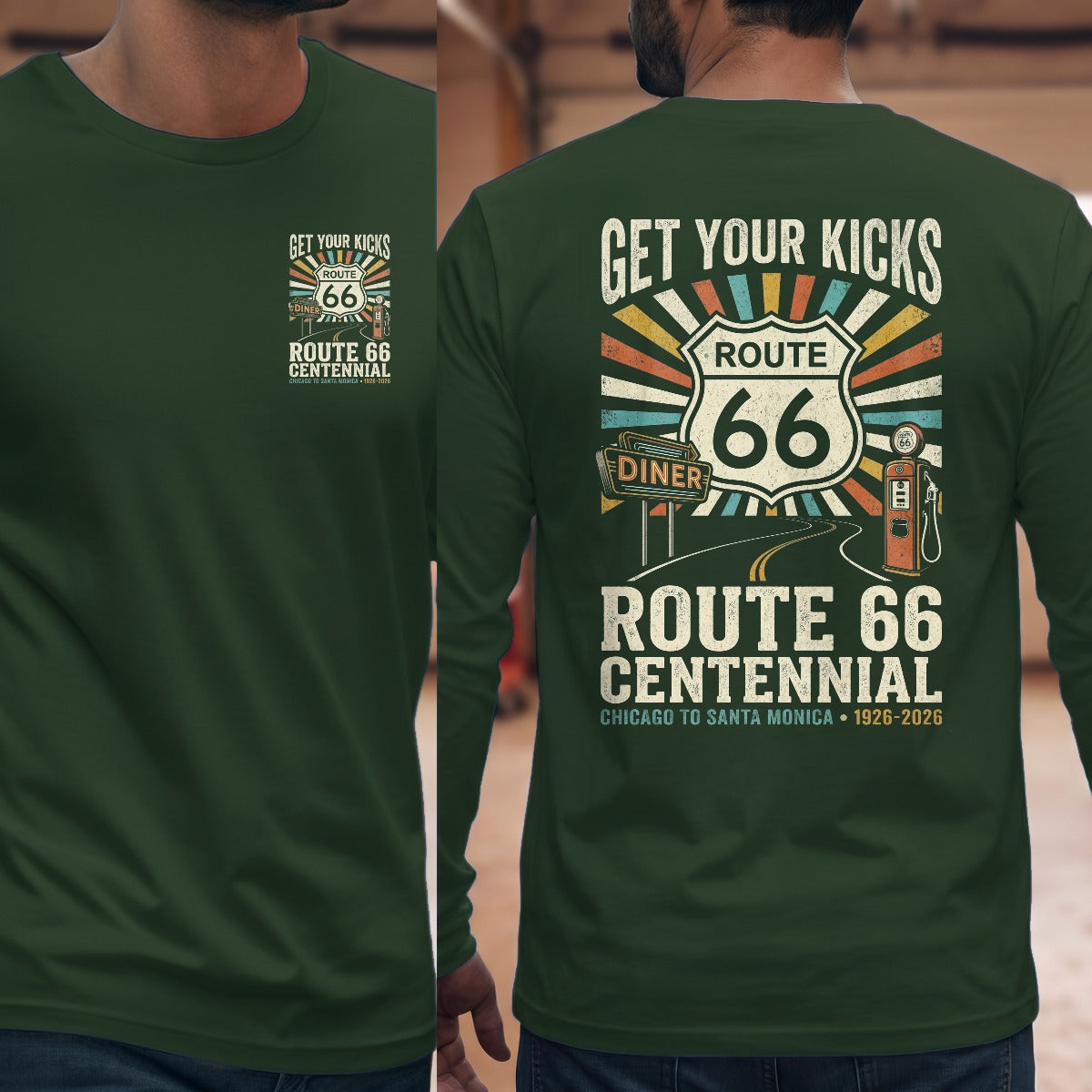 Forest Green | Left Chest + Back