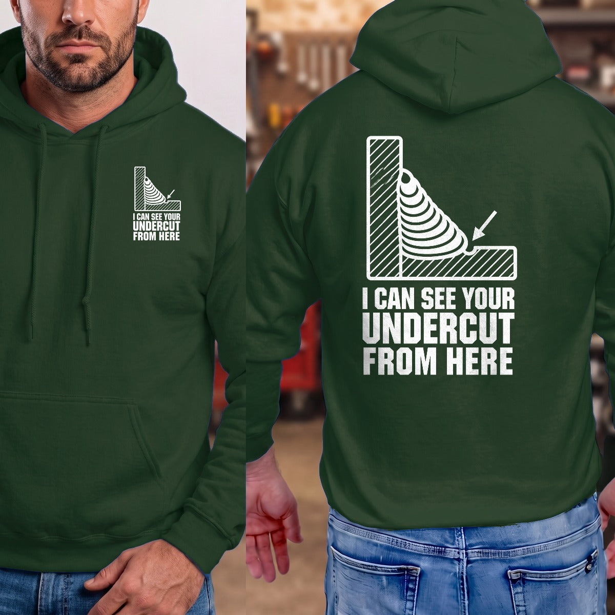 Forest Green | Left Chest + Back