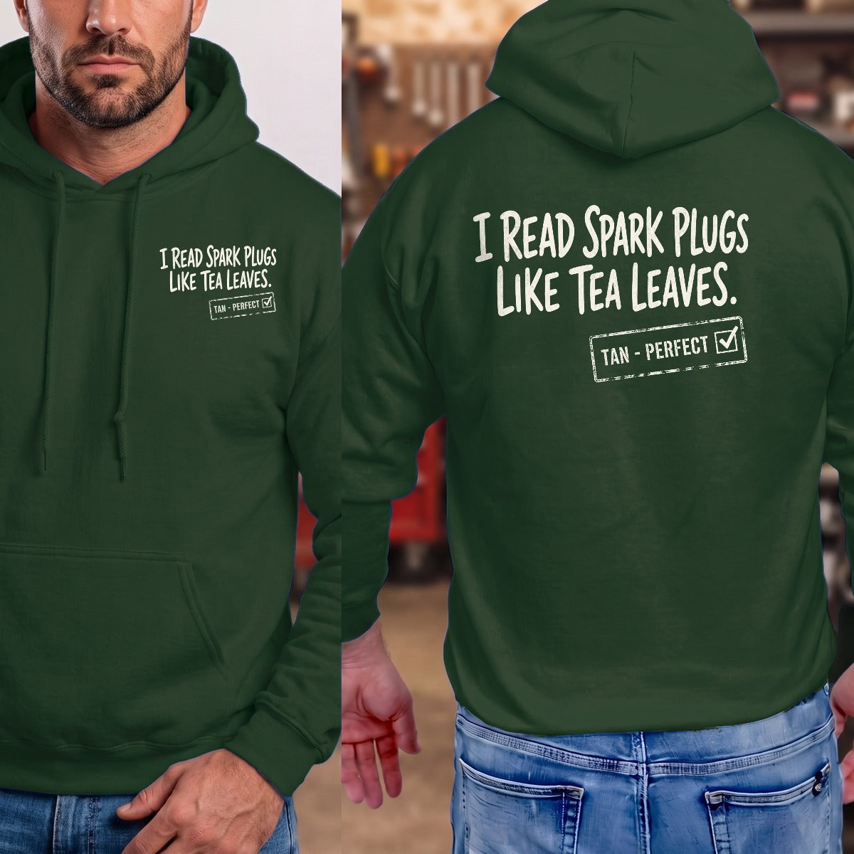 Forest Green | Left Chest + Back