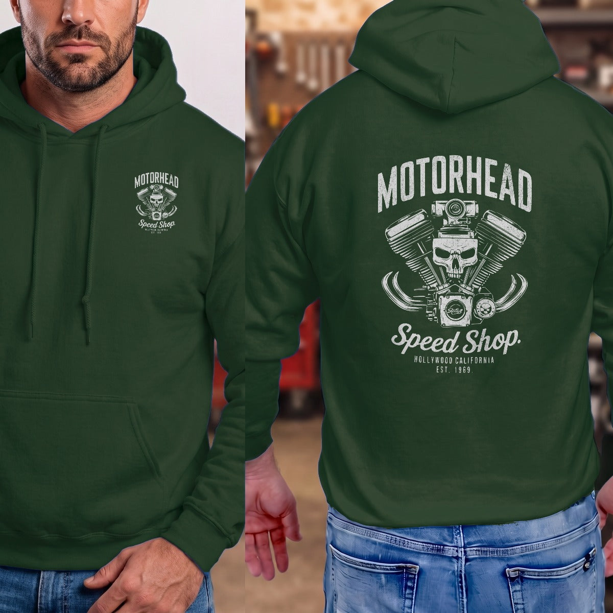 Forest Green | Left Chest + Back