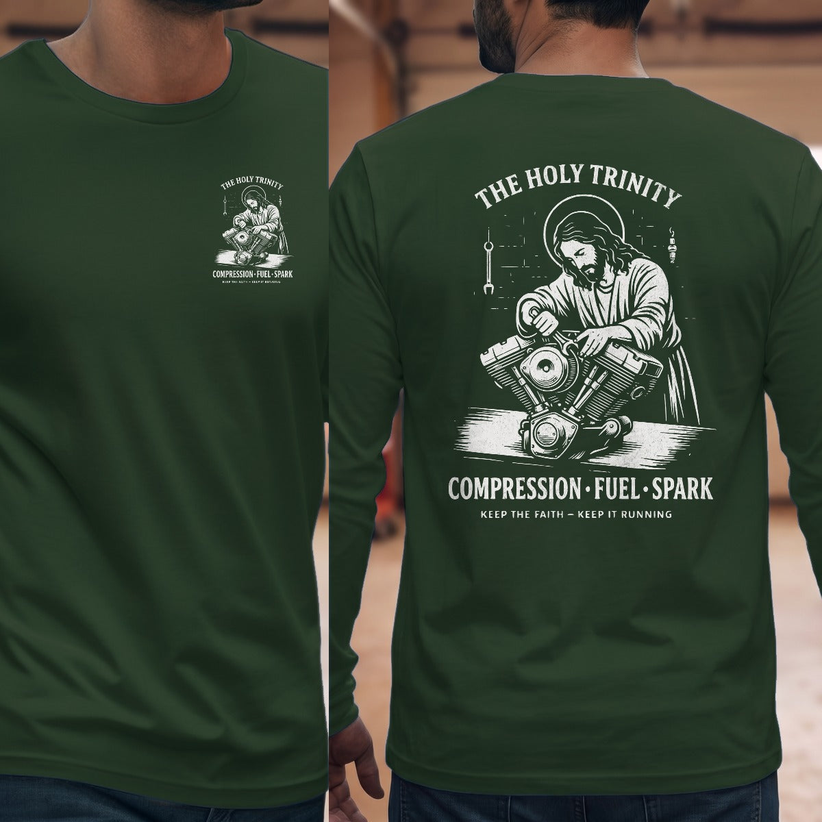 Forest Green | Left Chest + Back