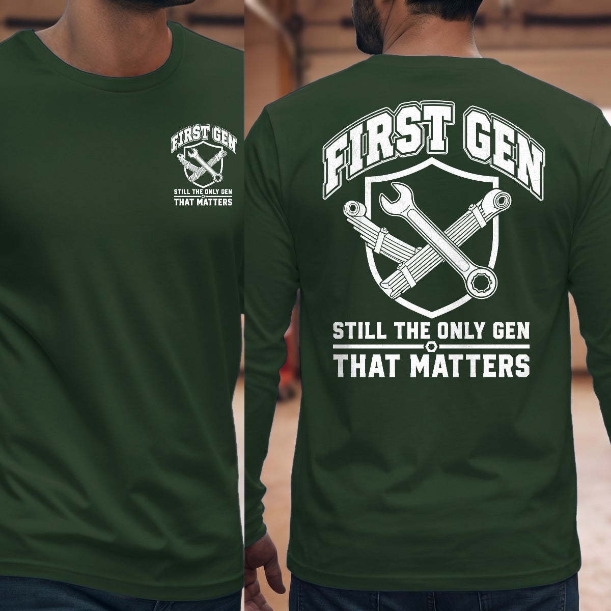 Forest Green | Front & Back