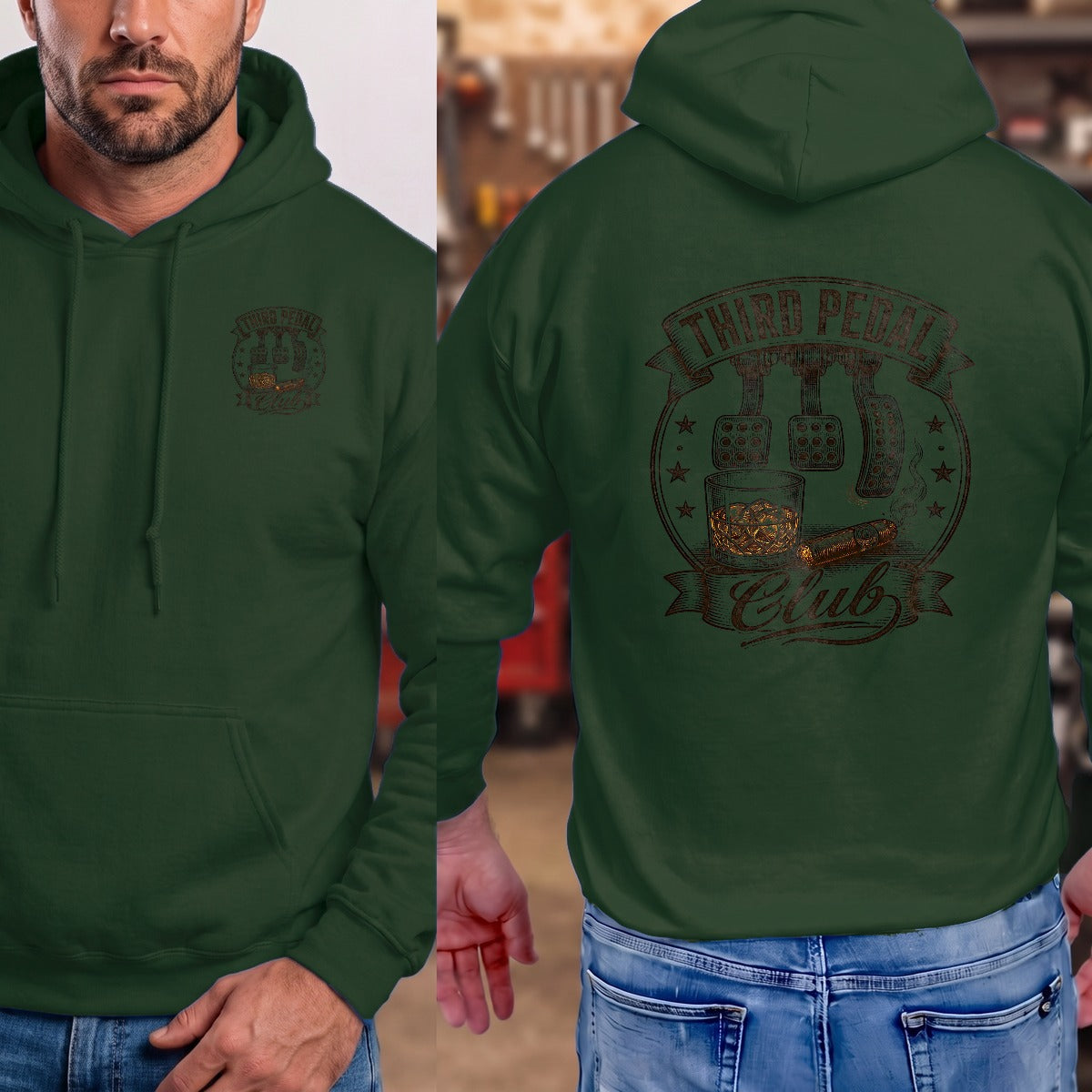 Forest Green | Left Chest + Back