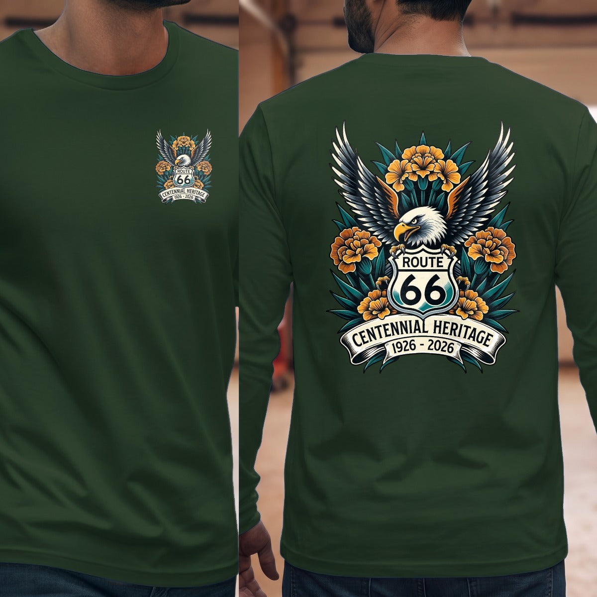 Forest Green | Left Chest + Back