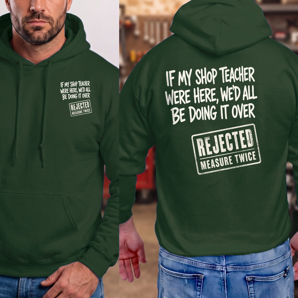 Forest Green | Left Chest + Back