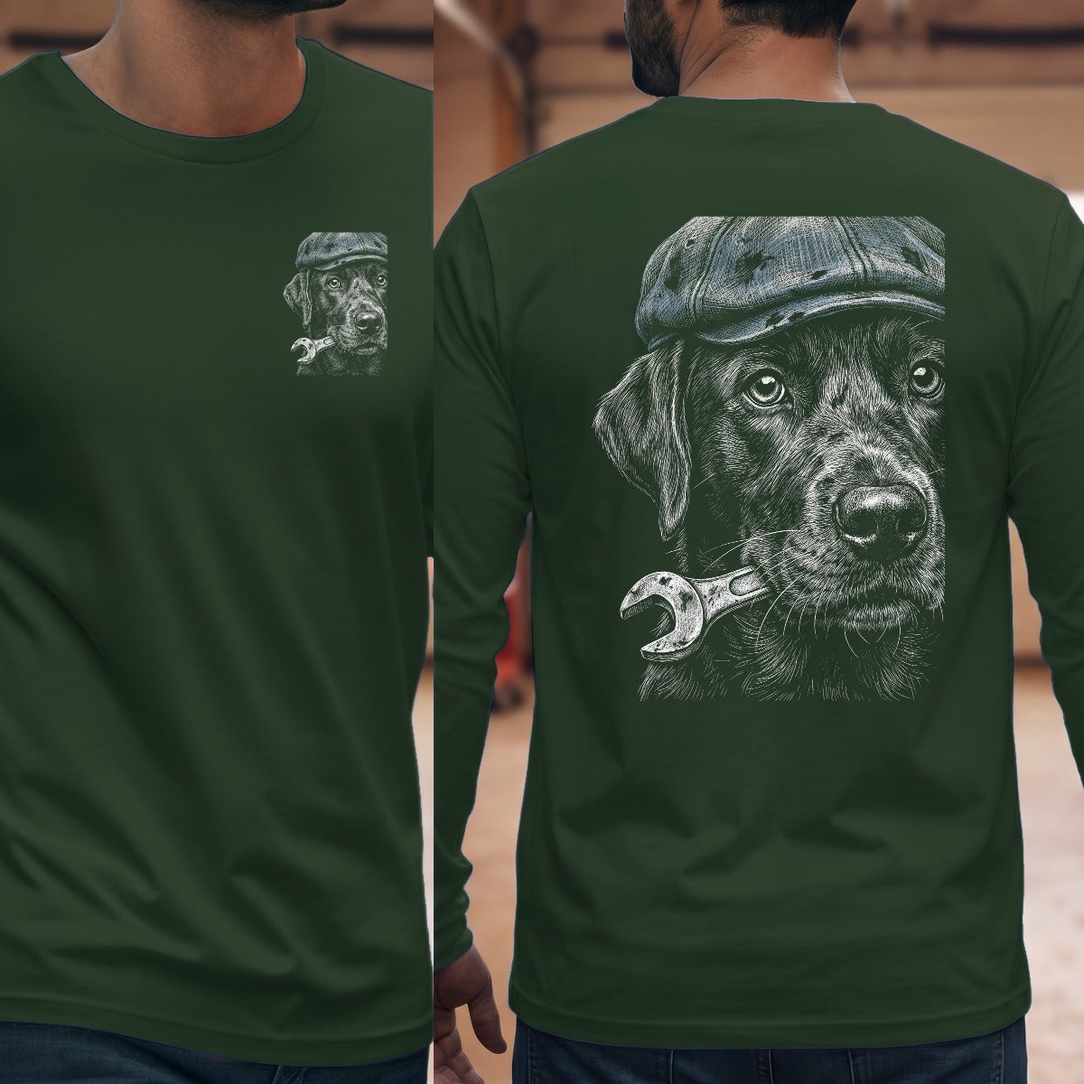Forest Green | Left Chest + Back
