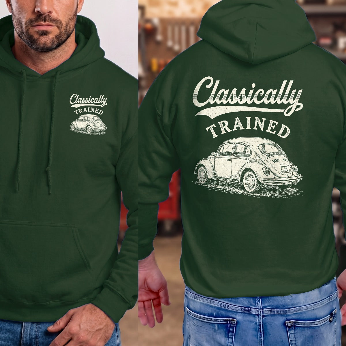 Forest Green | Left Chest + Back