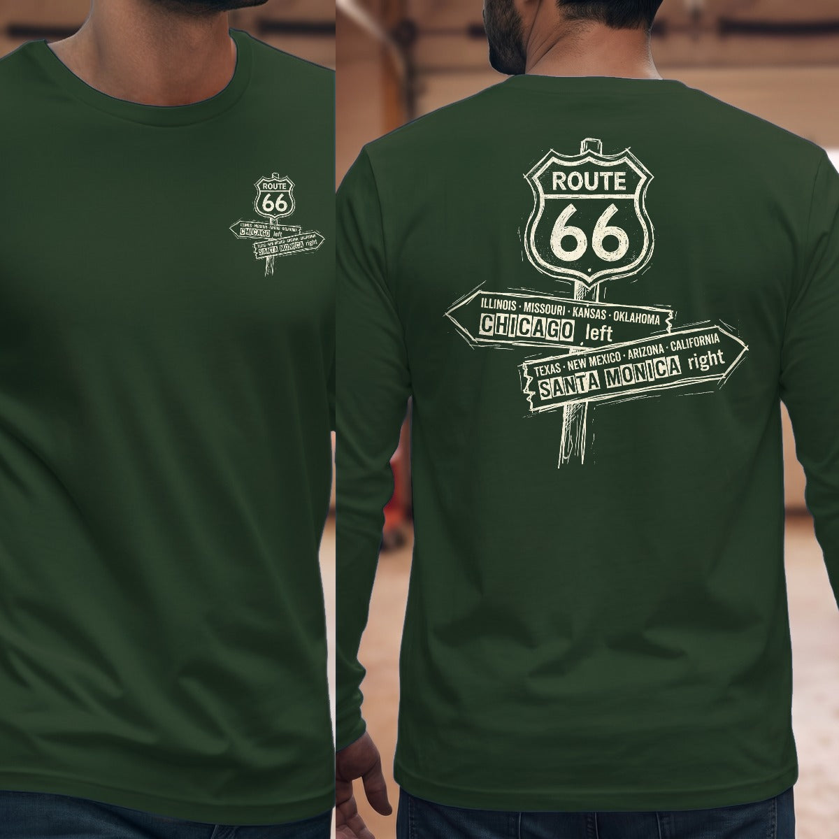 Forest Green | Front & Back
