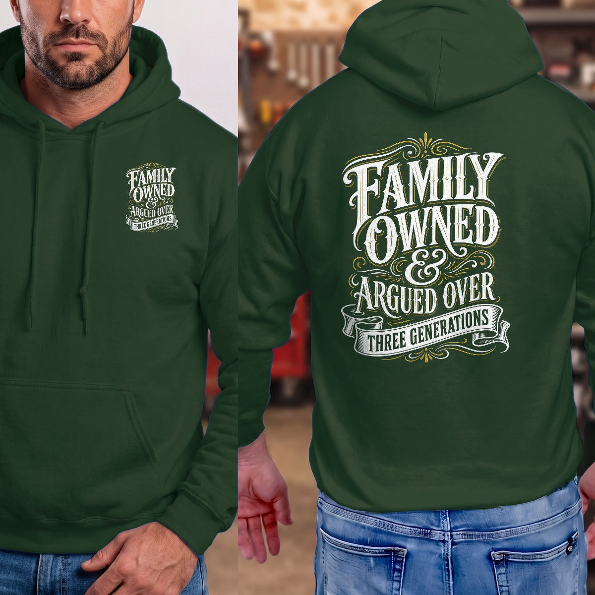 Forest Green | Front & Back