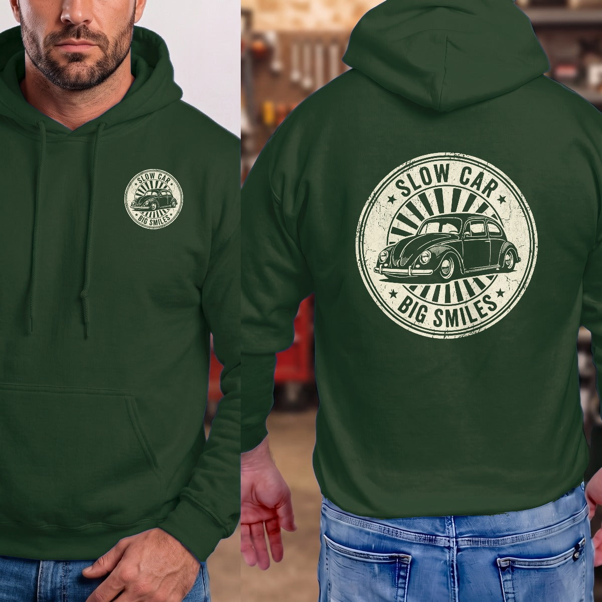 Forest Green | Left Chest + Back