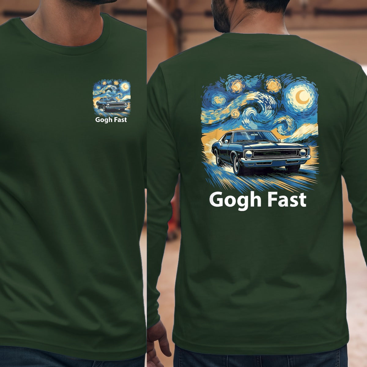 Forest Green | Left Chest + Back