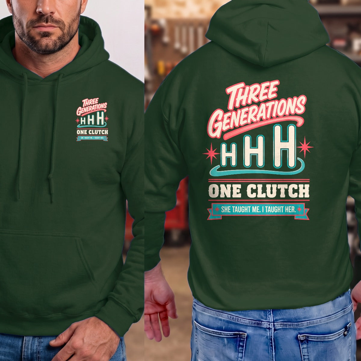 Forest Green | Front & Back